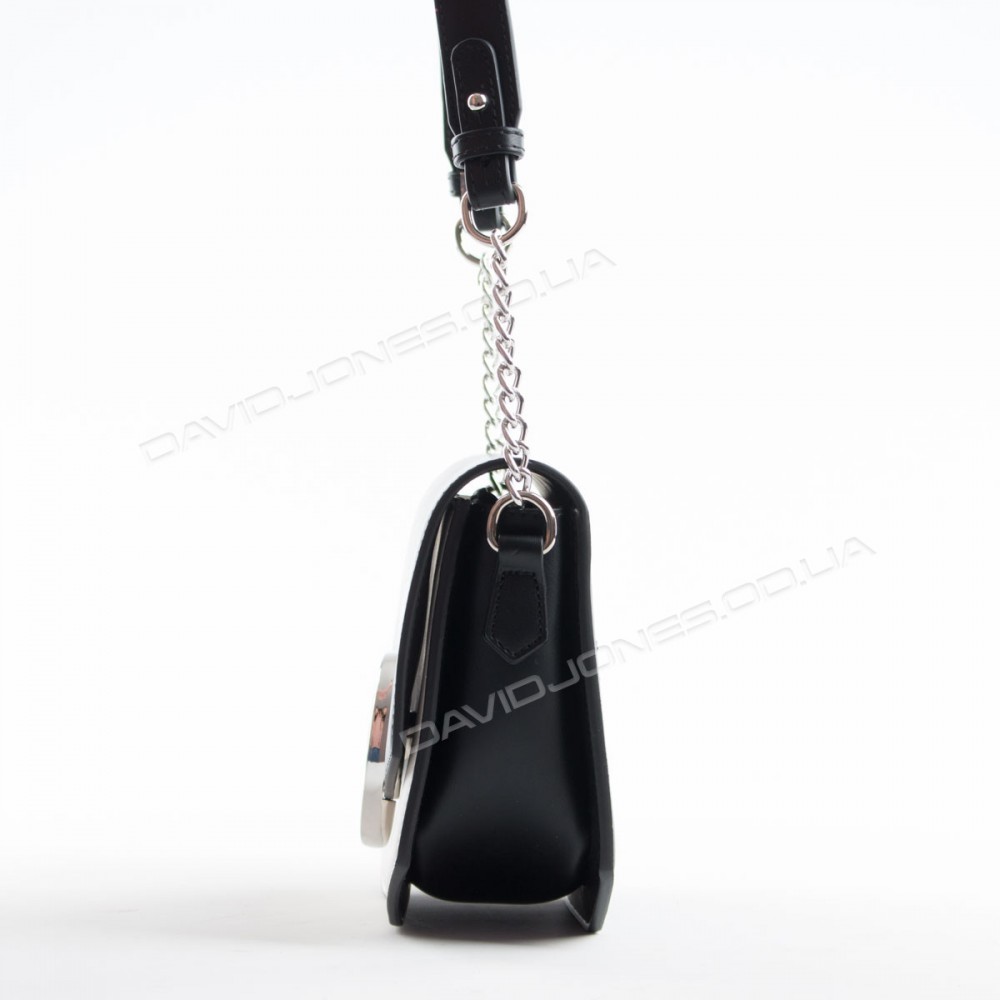 Клатч 6228-2 black-creamy white